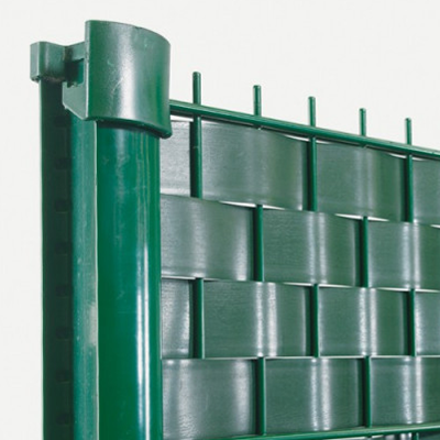 Brise vue PVC occultant vert ou gris en rouleau