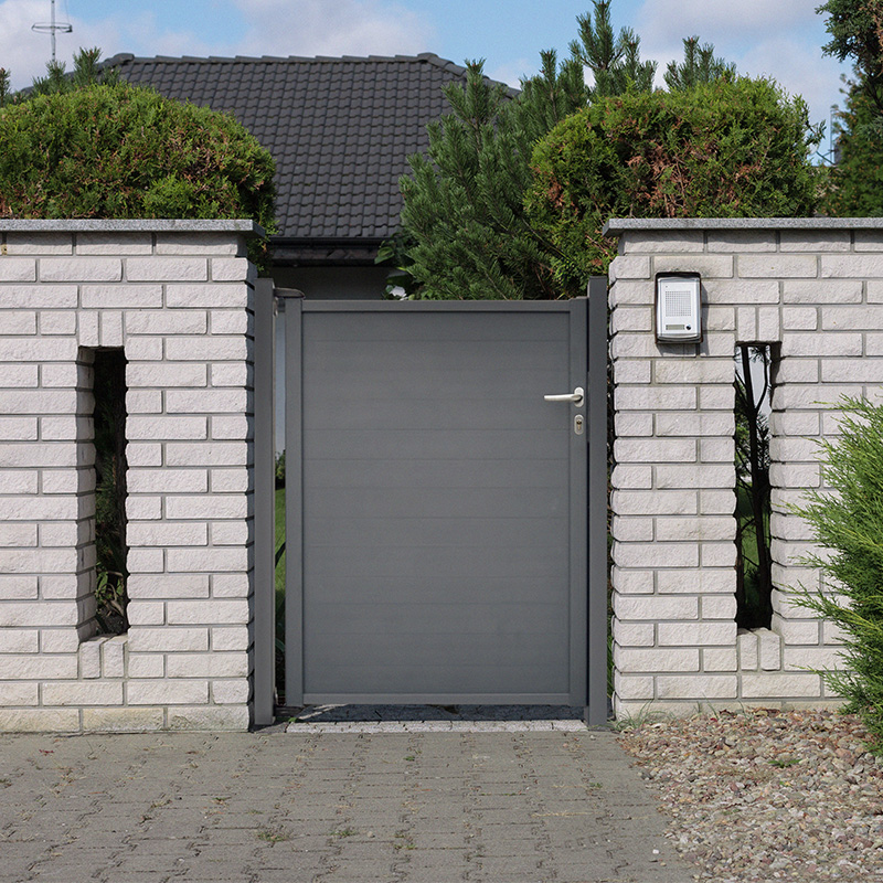 portillon gris anthracite aluminium